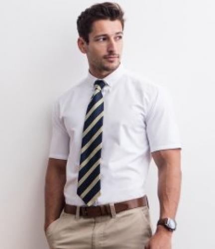 Henbury Modern Short Sleeve Regular Fit Oxford Shirt