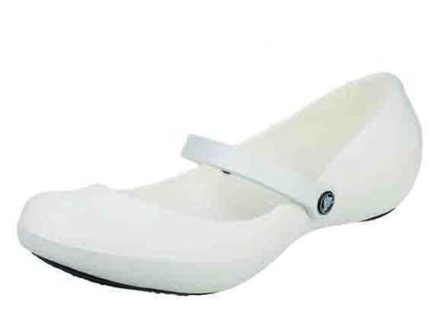 Crocs - Alice Work Slip on Shoe - Size 9 - White