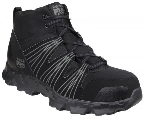 Powertrain Mid Black Lace up Safety Boot